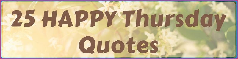 Happy Thursday Quotes Cover