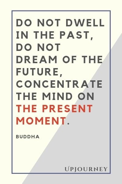 Non dimorare nel passato, non sognare il futuro, concentra la mente sul momento presente - Buddha. #citazioni #vita