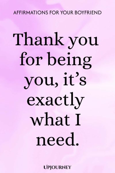 Thank you for being you, it’s exactly what I need.