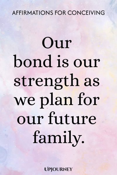 Our bond is our strength as we plan for our future family.