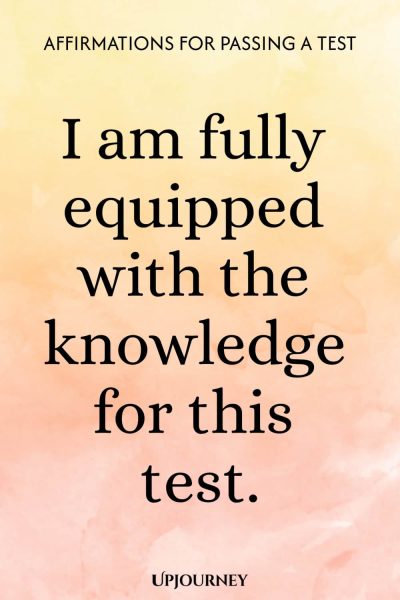 I am fully equipped with the knowledge for this test.