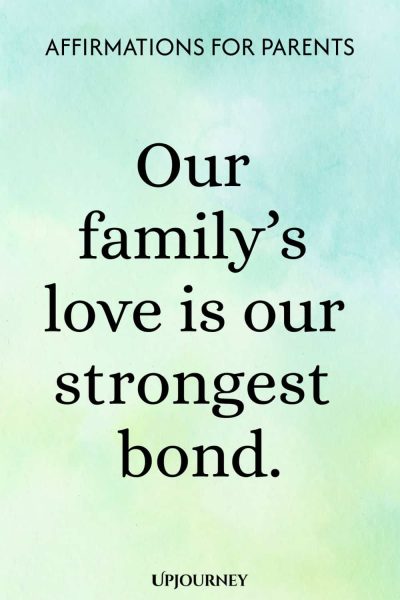 Our familyโs love is our strongest bond.