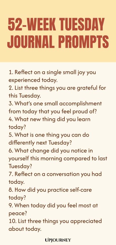 52-Week Tuesday Journal Prompts