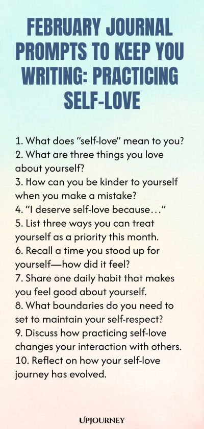 February Journal Prompts to Keep You Writing: Practicing Self-Love
