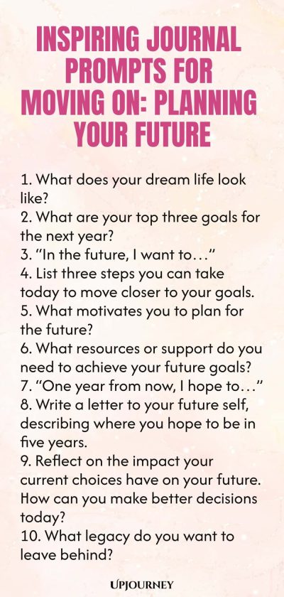 Inspiring Journal Prompts for Moving On: Planning Your Future