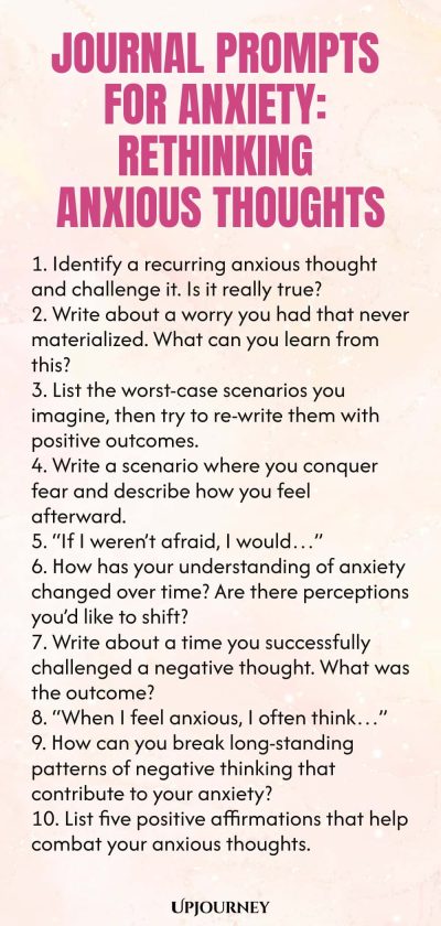 Journal Prompts for Anxiety: Rethinking Anxious Thoughts