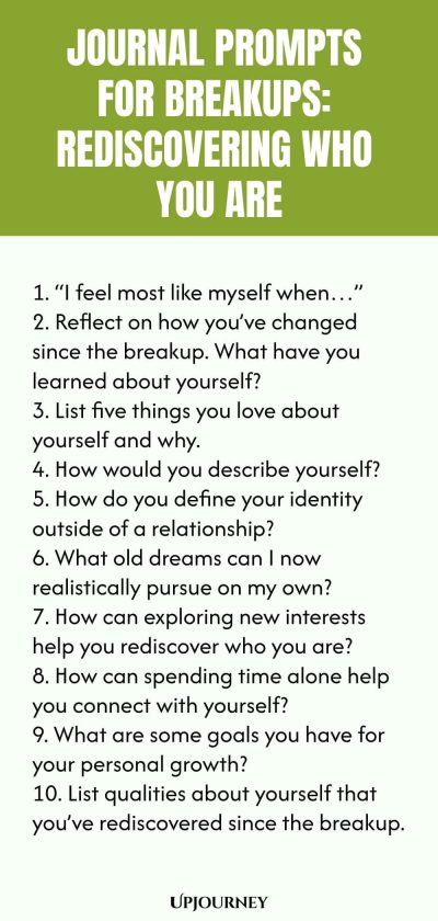 Journal Prompts for Breakups: Rediscovering Who You Are