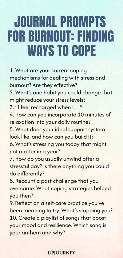 Journal Prompts for Burnout: Finding Ways to Cope
