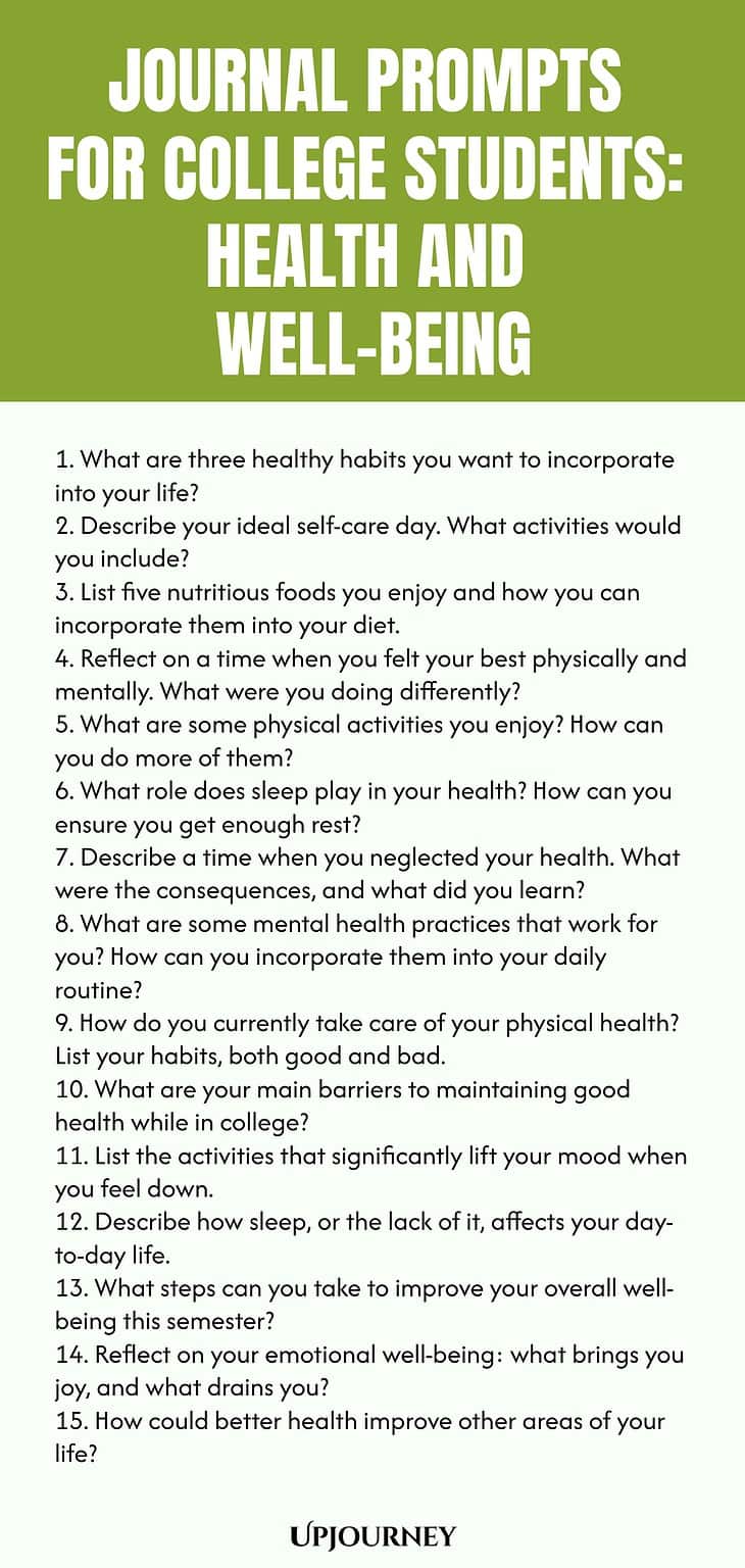 110+ Journal Prompts for College Students