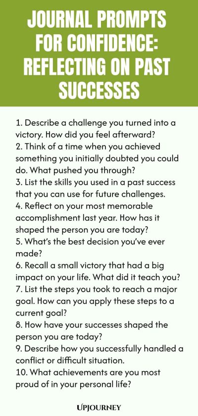 Journal Prompts for Confidence: Reflecting on Past Successes