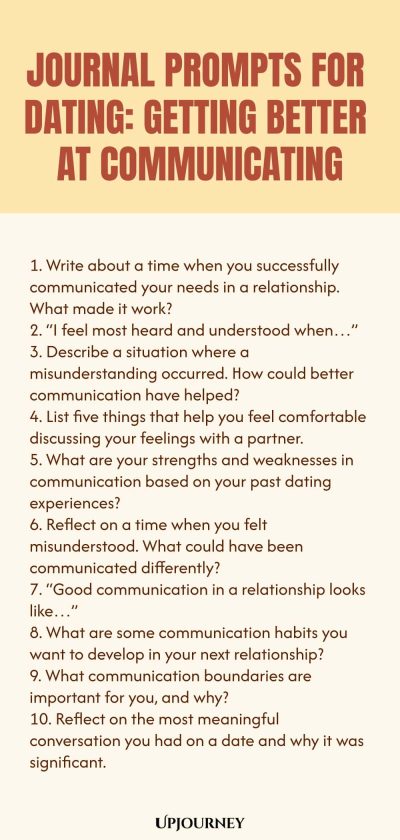 Journal Prompts for Dating: Getting Better at Communicating