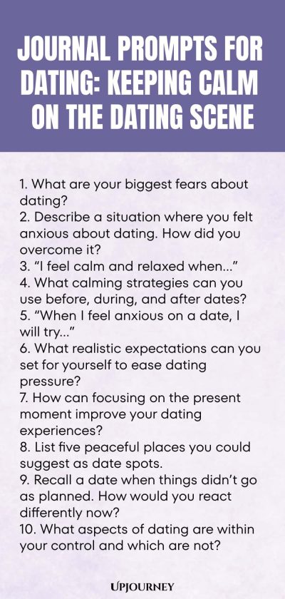 Journal Prompts for Dating: Keeping Calm on the Dating Scene