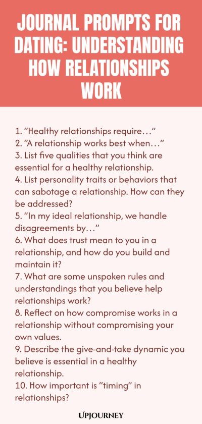 Journal Prompts for Dating: Understanding How Relationships Work