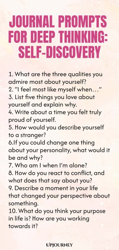 Journal Prompts for Deep Thinking: Self-Discovery