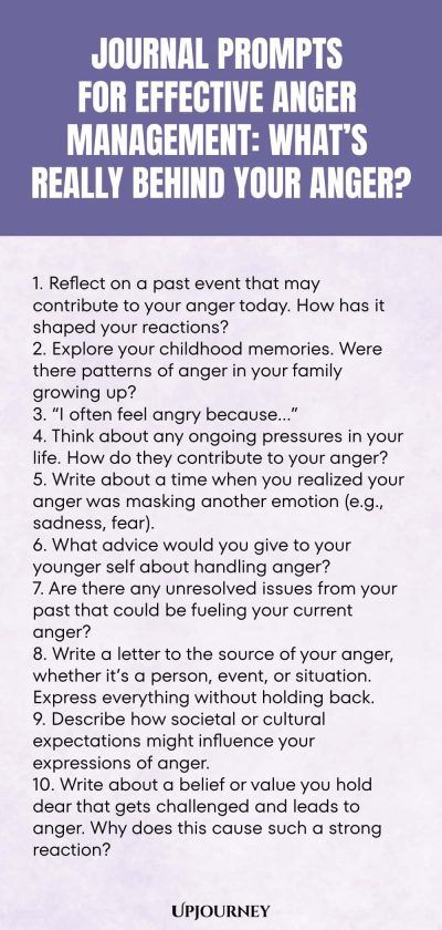 Journal Prompts for Effective Anger Management: Whatโs Really Behind Your Anger?