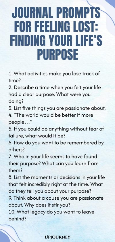 Journal Prompts for Feeling Lost: Finding Your Life’s Purpose