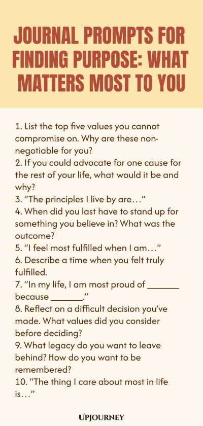Journal Prompts for Finding Purpose: What Matters Most to You