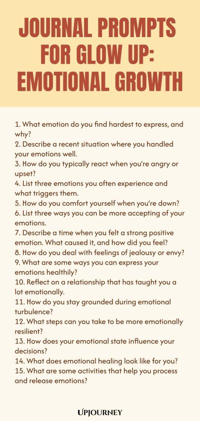 Journal Prompts for Glow Up: Emotional Growth