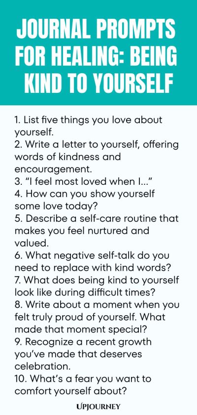 Journal Prompts for Healing: Being Kind to Yourself