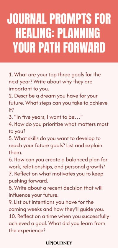 Journal Prompts for Healing: Planning Your Path Forward