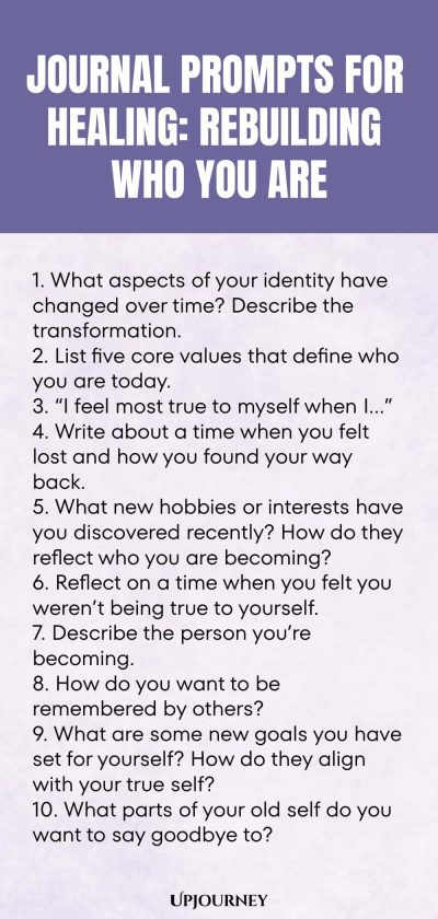 Journal Prompts for Healing: Rebuilding Who You Are