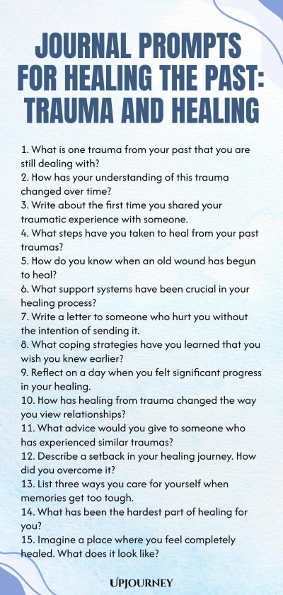 Journal Prompts for Healing the Past: Trauma and Healing