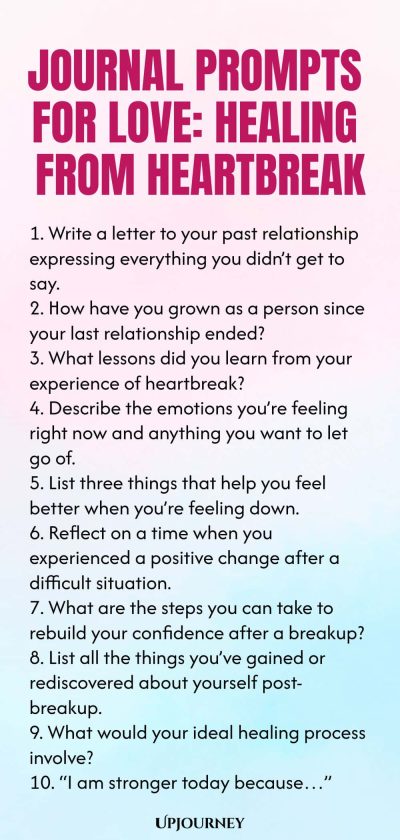 Journal Prompts for Love: Healing from Heartbreak