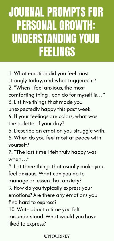 Journal Prompts for Personal Growth: Understanding Your Feelings