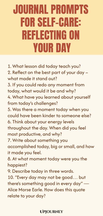 Journal Prompts for Self-Care: Reflecting on Your Day