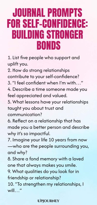 Journal Prompts for Self-Confidence: Building Stronger Bonds