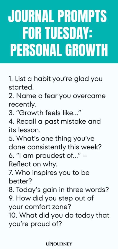 Journal Prompts for Tuesday: Personal Growth