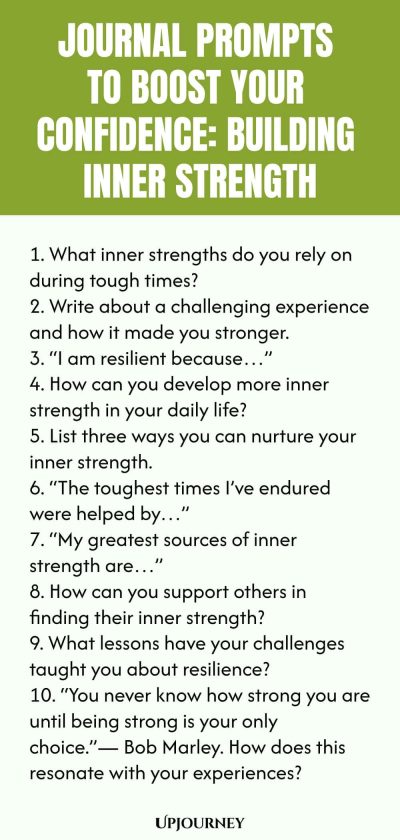 Journal Prompts to Boost Your Confidence: Building Inner Strength