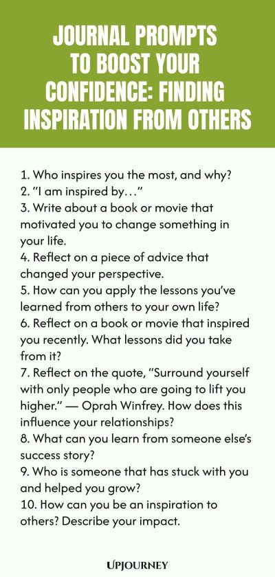 Journal Prompts to Boost Your Confidence: Finding Inspiration from Others