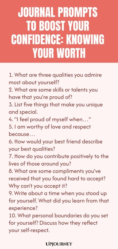 Journal Prompts to Boost Your Confidence: Knowing Your Worth