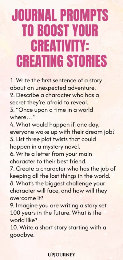 Journal Prompts to Boost Your Creativity: Creating Stories