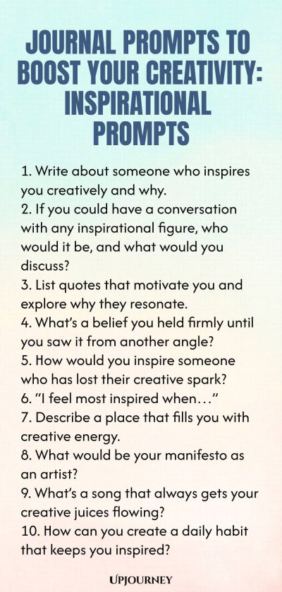 Journal Prompts to Boost Your Creativity: Inspirational Prompts