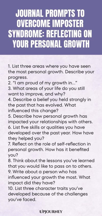 Journal Prompts to Overcome Imposter Syndrome: Reflecting on Your Personal Growth