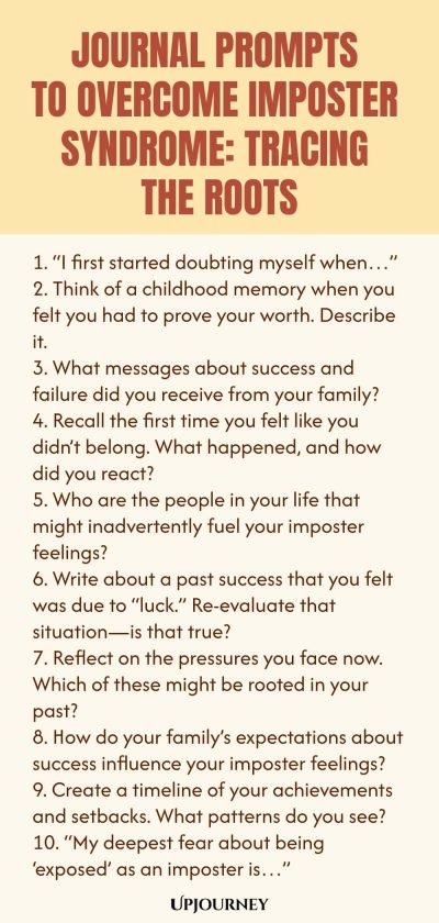 Journal Prompts to Overcome Imposter Syndrome: Tracing the Roots