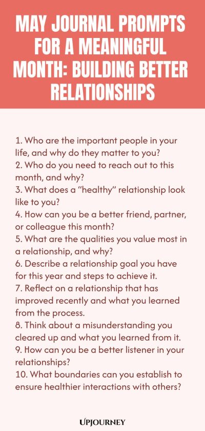 May Journal Prompts for a Meaningful Month: Building Better Relationships