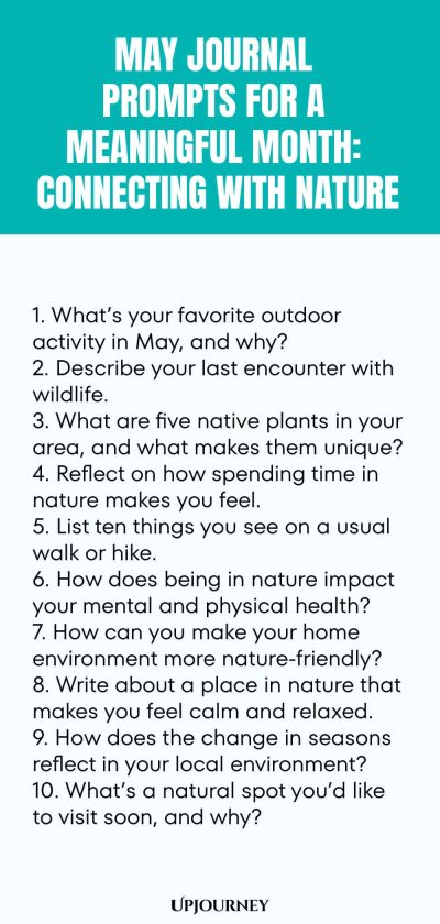 May Journal Prompts for a Meaningful Month: Connecting with Nature