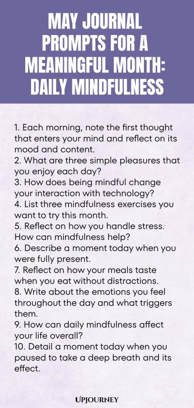 May Journal Prompts for a Meaningful Month: Daily Mindfulness