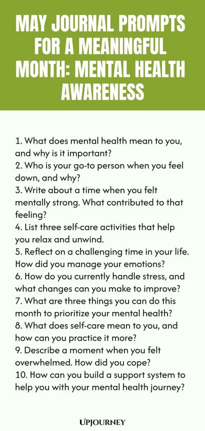 May Journal Prompts for a Meaningful Month: Mental Health Awareness