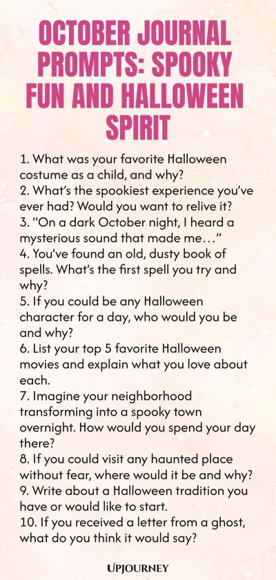 October Journal Prompts: Spooky Fun and Halloween Spirit