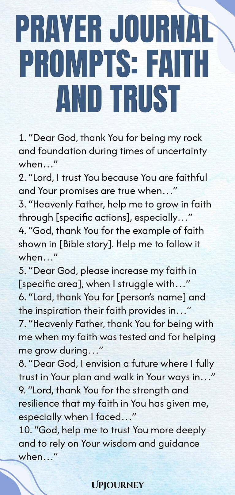 120 Prayer Journal Prompts