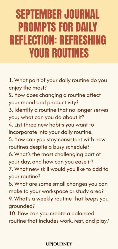 September Journal Prompts for Daily Reflection: Refreshing Your Routines