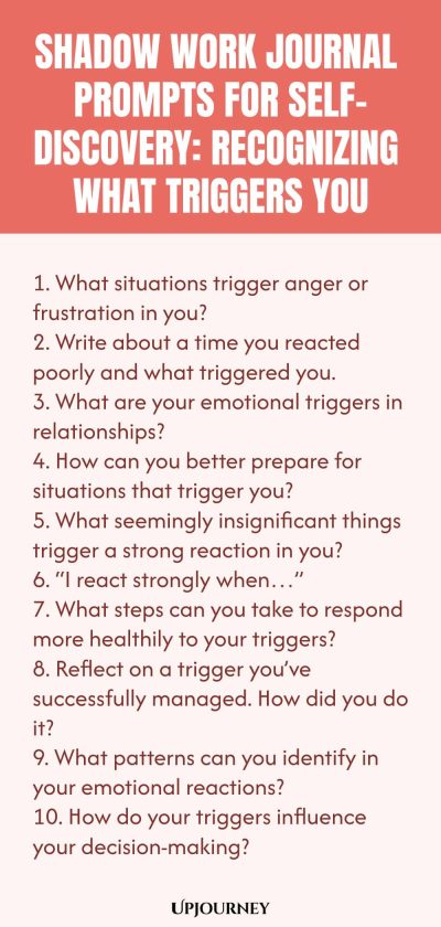 Shadow Work Journal Prompts for Self-Discovery: Recognizing What Triggers You