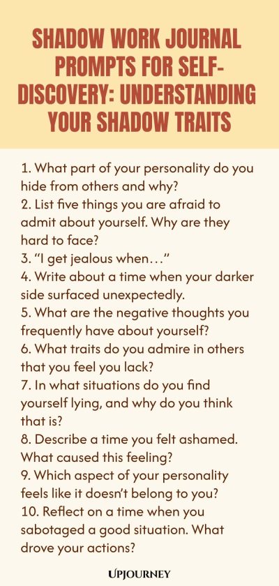 Shadow Work Journal Prompts for Self-Discovery: Understanding Your Shadow Traits