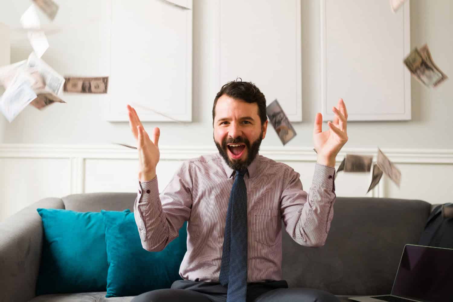 A person enjoying a peaceful life with financial freedom