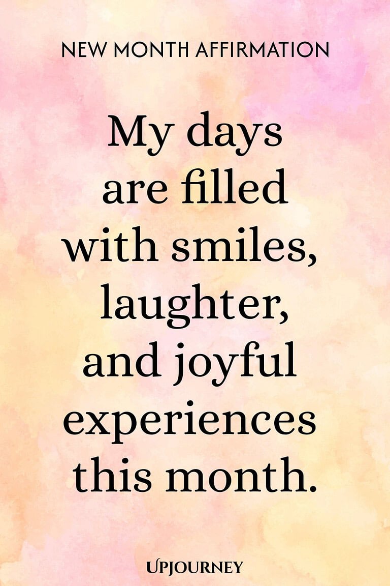 120 New Month Affirmations for a Fresh Start