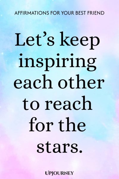 Letโs keep inspiring each other to reach for the stars.